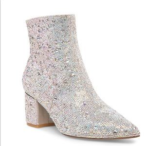 Betsey Johnson Rhinestone Booties